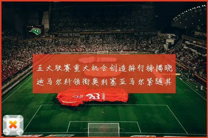 五大联赛重大机会创造排行榜揭晓迪马尔科领衔奥利塞亚马尔紧随其后