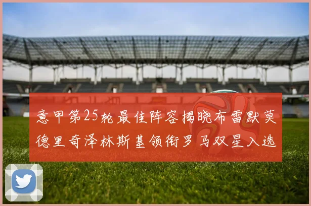 意甲第25轮最佳阵容揭晓布雷默莫德里奇泽林斯基领衔罗马双星入选